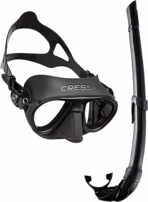 Cressi Tauchmaske Calibro und Schnorchel Corsica ABC Schnorchelset