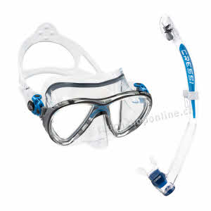 Cressi Tauchmaske Big Eyes Evolution Crystal und Schnorchel Itaca