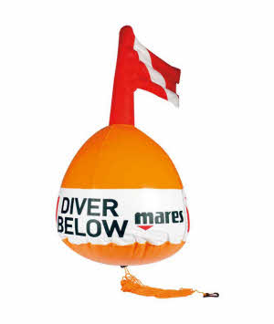 Mares Tauch Boje mit Taucherflagge